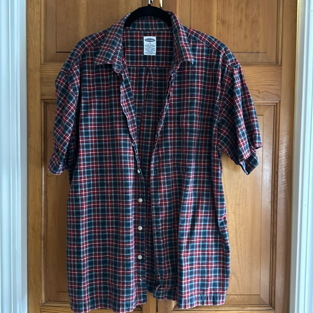 Old Navy Short Sleeve Plaid Shirt